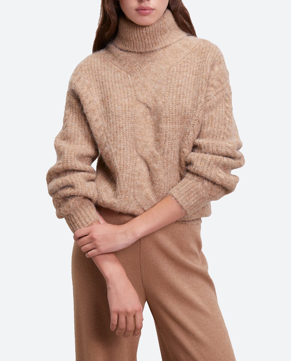 Imagen 0 de Jersey de mujer cuello vuelto ochos