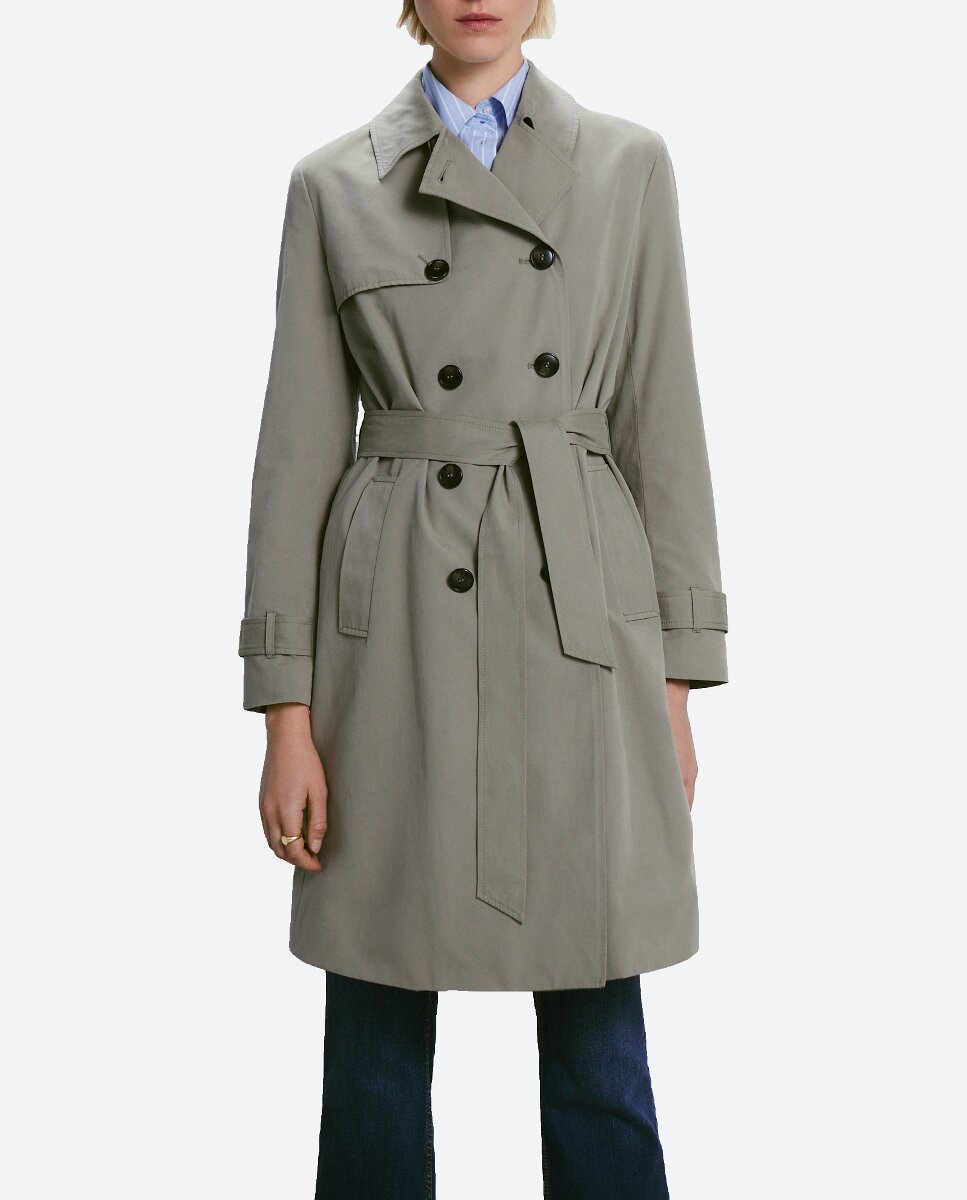 Imagen 0 de Gabardina de mujer lisa