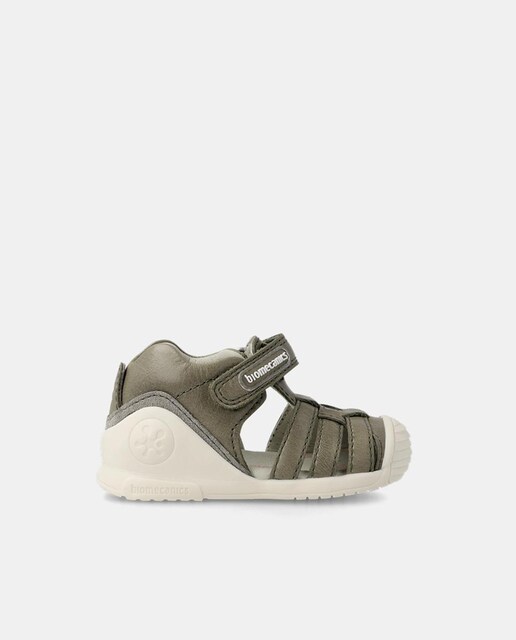 Imagen 0 de Sandalias cerradas de bebé niño tipo cangrejeras con logotipo y cierre adherente