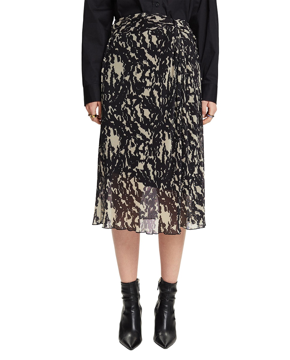 Imagen 0 de Falda midi evasé estampada
