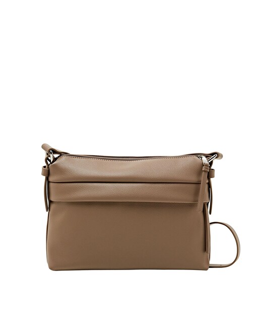 Imagen 0 de Bolso bandolera de mujer efecto piel con accesorio