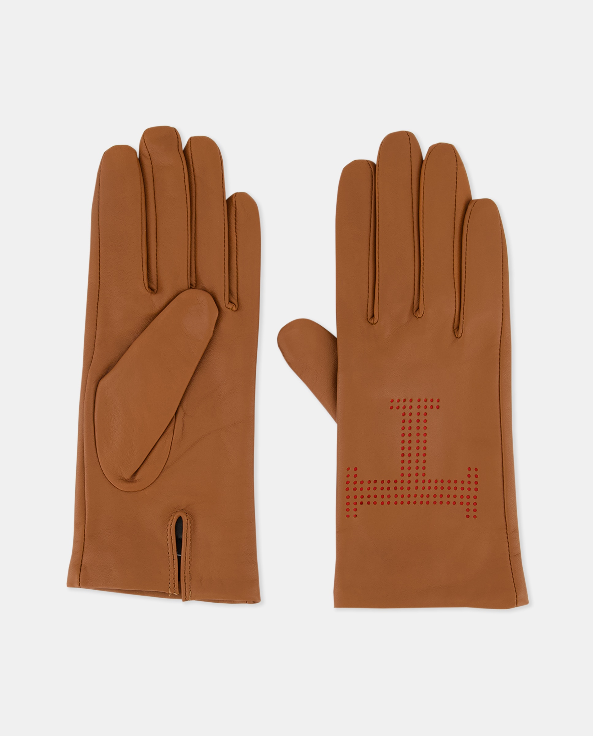Imagen 0 de Guantes piel troquelado logo