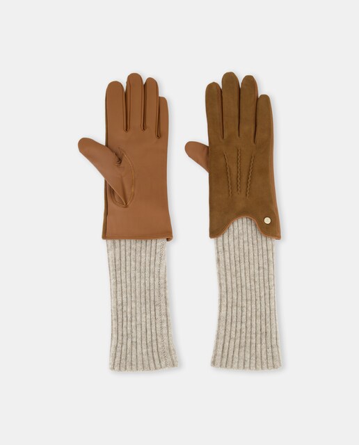 Imagen 0 de Guantes suede puño punto
