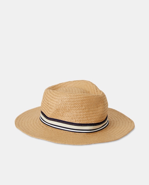 Imagen 0 de Sombrero papel panama ribon rayas