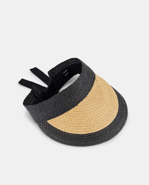 Imagen 0 de Visera de mujer con flecos bicolor