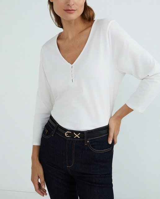 Imagen 0 de Camiseta básica de mujer con manga larga