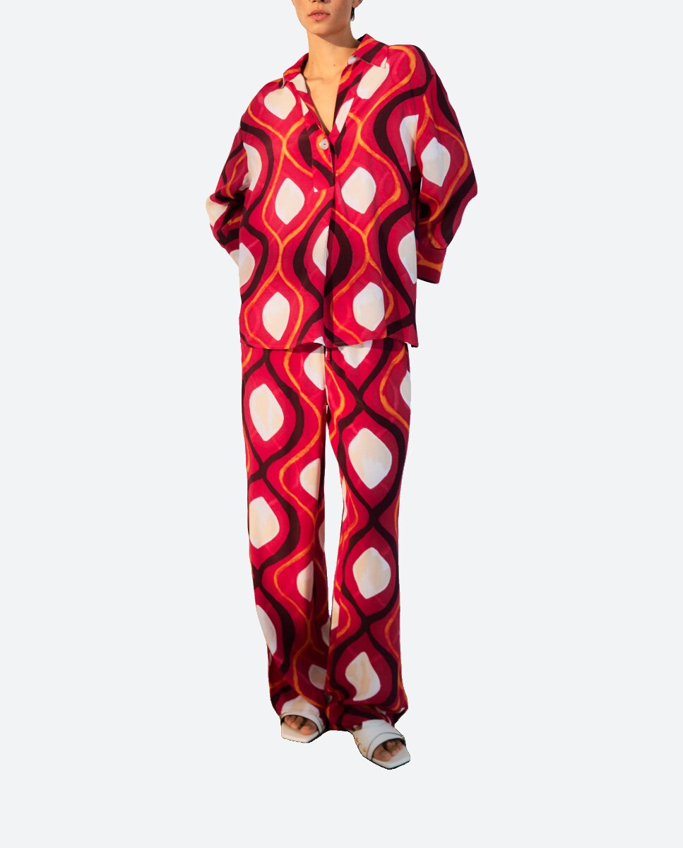 Imagen 0 de Pantalón de mujer ancho estampado
