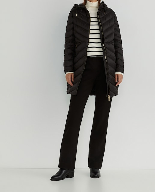 Imagen 0 de Plumífero de mujer largo con bolsa pluma plumón