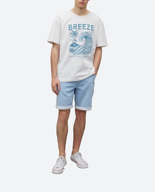 Imagen 0 de Bermuda de hombre tipo jogger knit denim