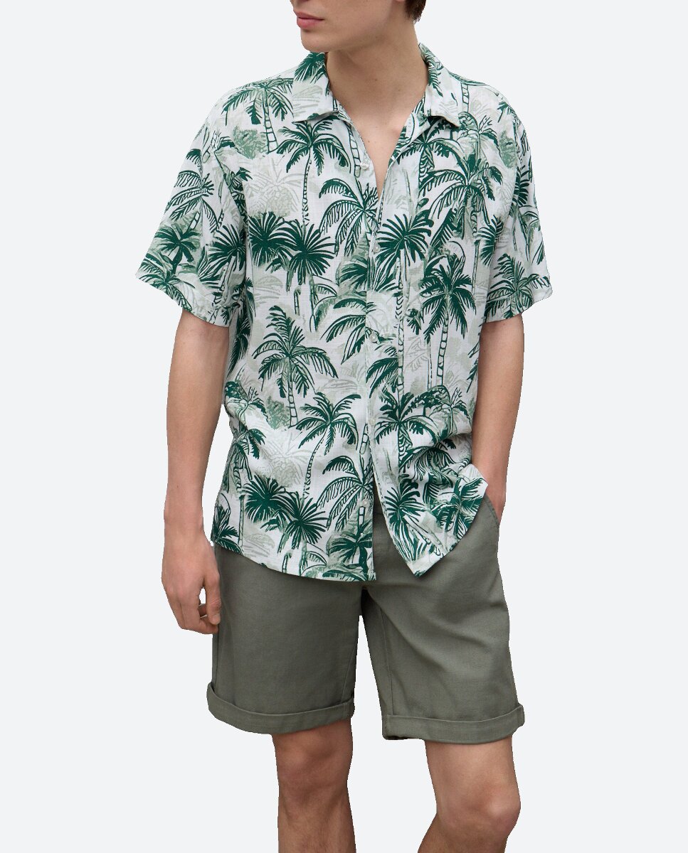 Imagen 0 de Camisa de hombre manga corta print