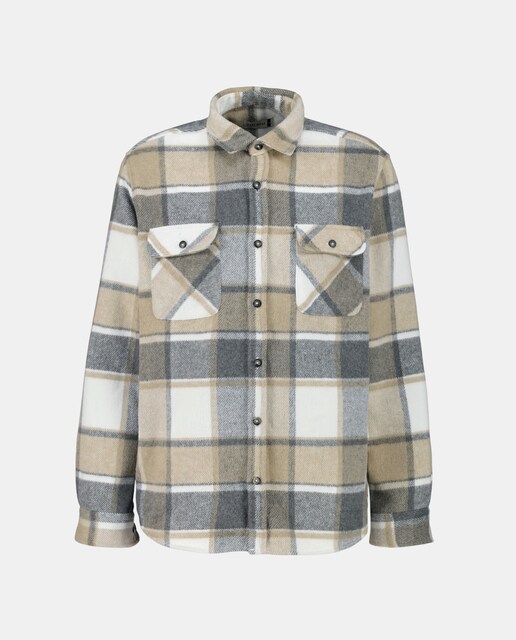 Imagen 0 de Sobre camisa para hombre manga larga cuadros