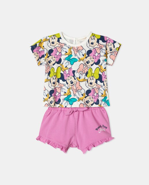 Imagen 0 de Conjunto de bebé niña con estampado Minnie