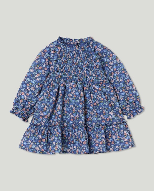 Imagen 0 de Vestido de flores de bebé niña con manga larga
