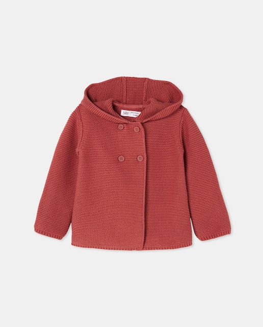 Imagen 0 de Chaqueta de punto de bebé con capucha