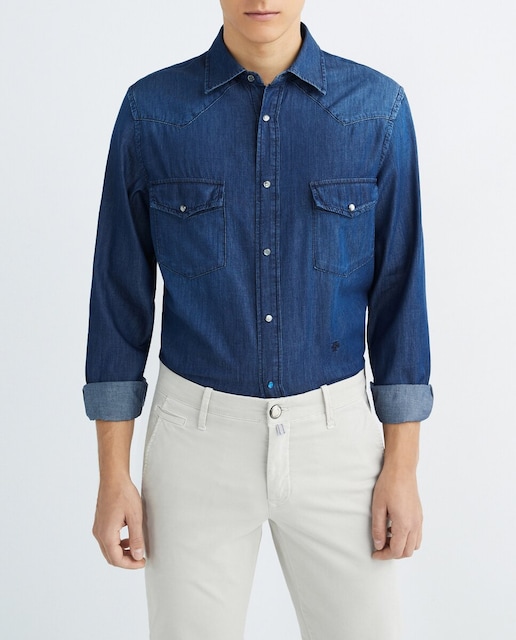 Imagen 0 de Camisa de hombre vaquera 3 bolsillos de pecho