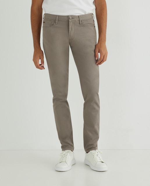 Imagen 0 de Pantalón cinco bolsillos de hombre slim fit beige