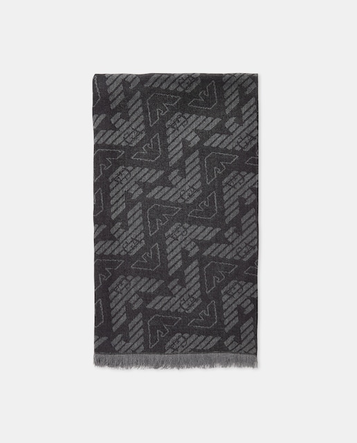 Imagen 0 de Bufanda de hombre con motivo integral de águila