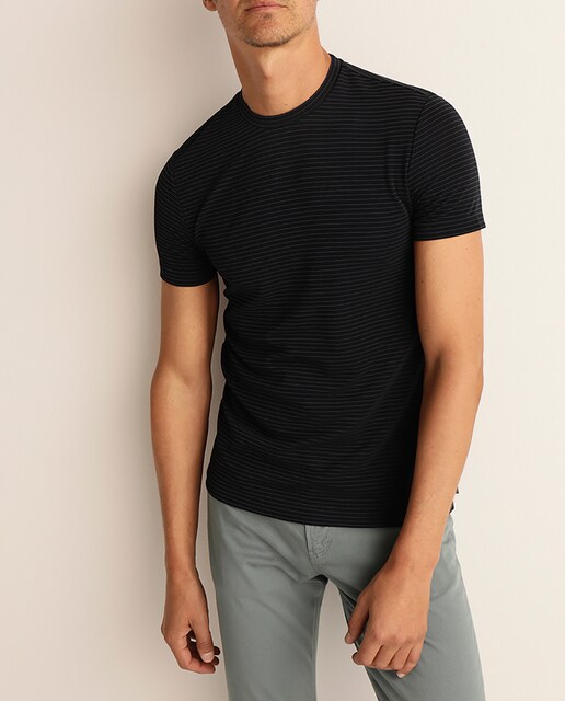 Imagen 0 de Camiseta de hombre azul de manga corta