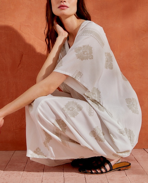 Imagen 0 de Caftán estampado cenefa