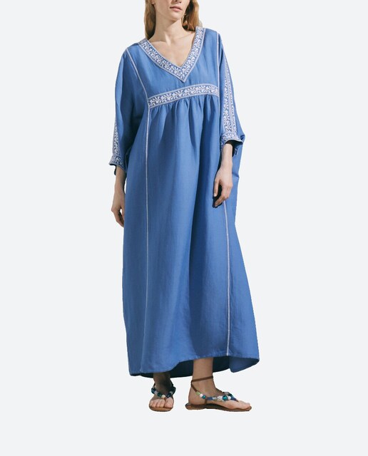 Imagen 0 de Maxi caftán bordado