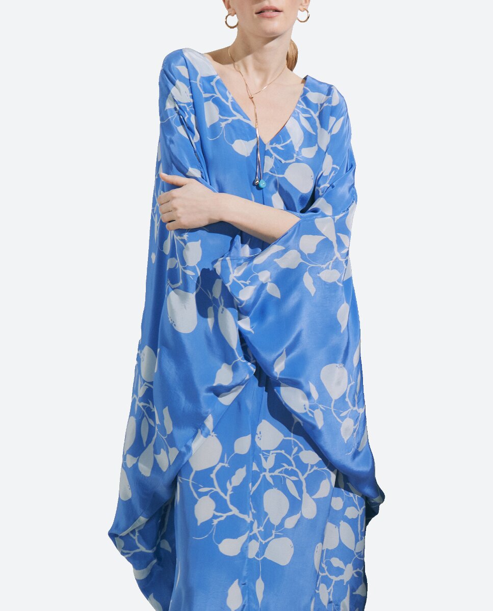 Imagen 0 de Kaftán con estampado bicolor