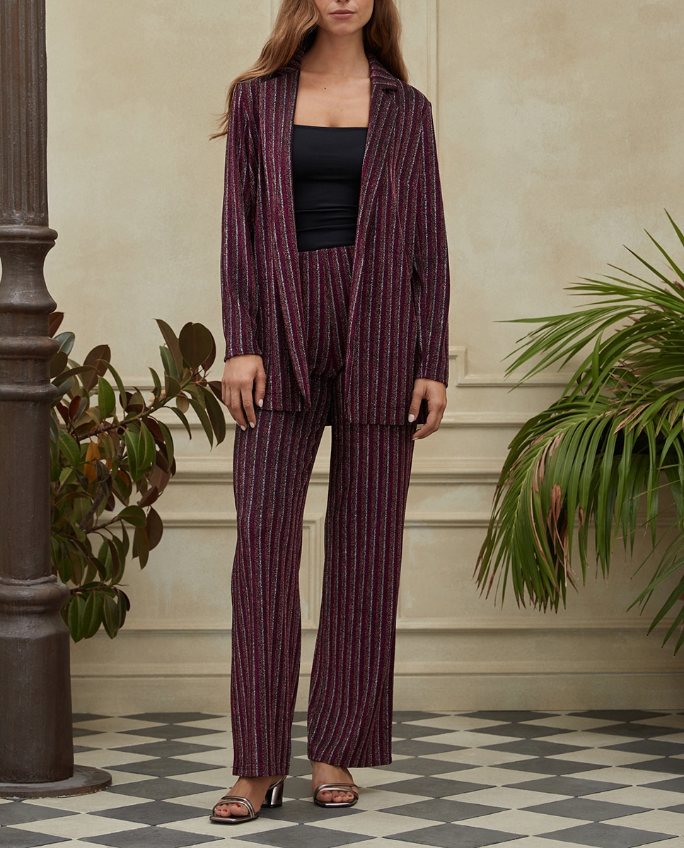 Imagen 0 de Pantalón de punto de mujer lúrex