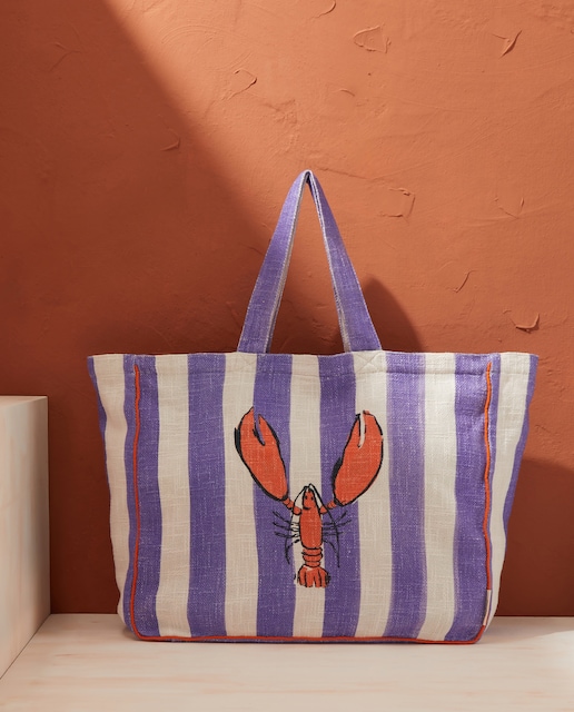 Imagen 0 de Maxi shopper rústico estampado