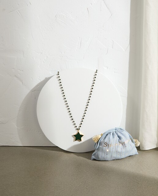 Imagen 0 de Collar estrella colgante bolitas