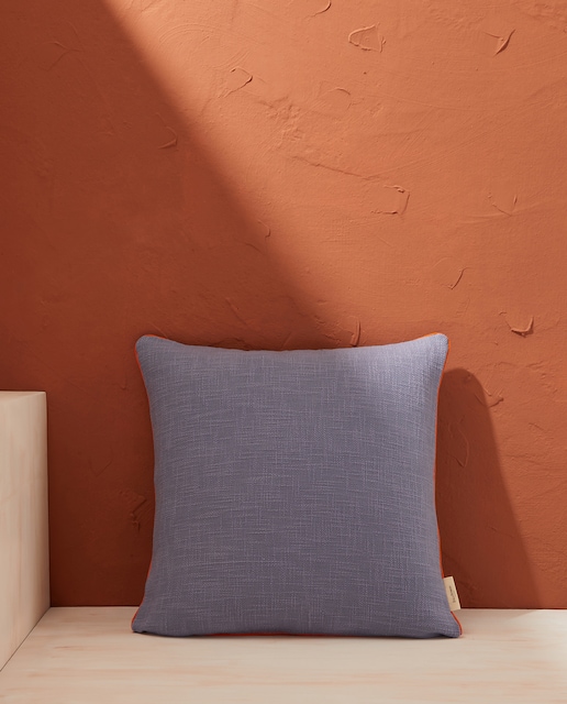 Imagen 0 de Funda de cojín rústico liso