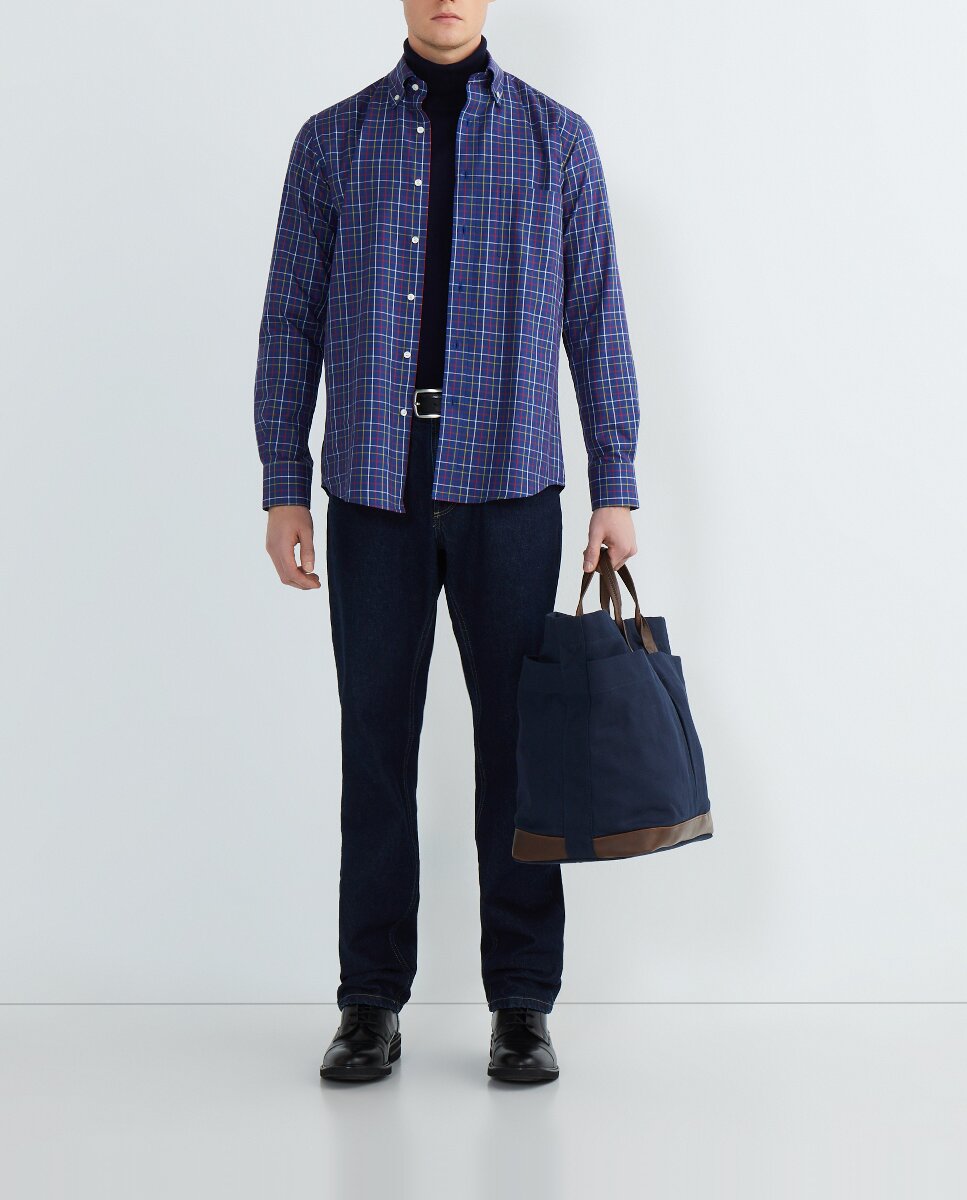 Imagen 0 de Camisa casual de hombre manga larga cuadros