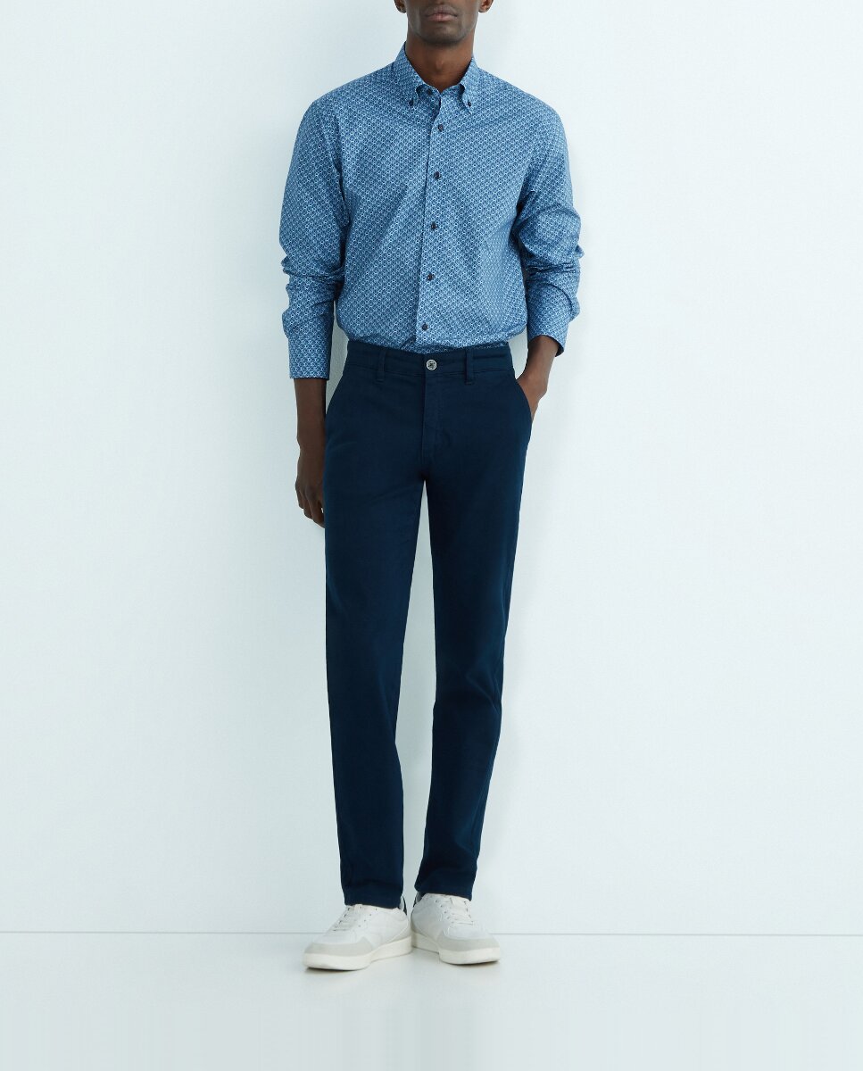 Imagen 0 de Camisa casual de hombre manga larga estampado floral