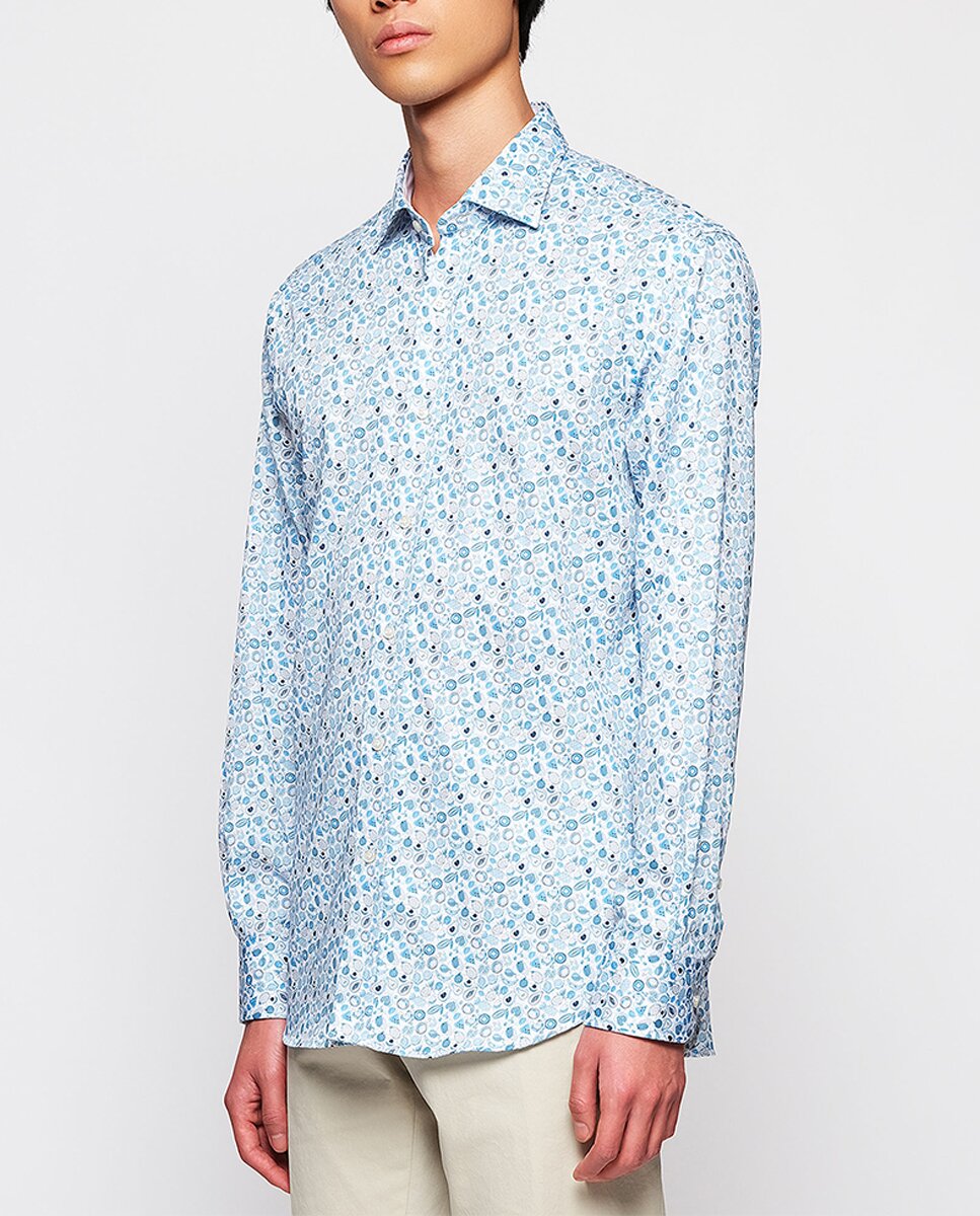 Imagen 0 de Camisa de hombre casual manga larga estampada
