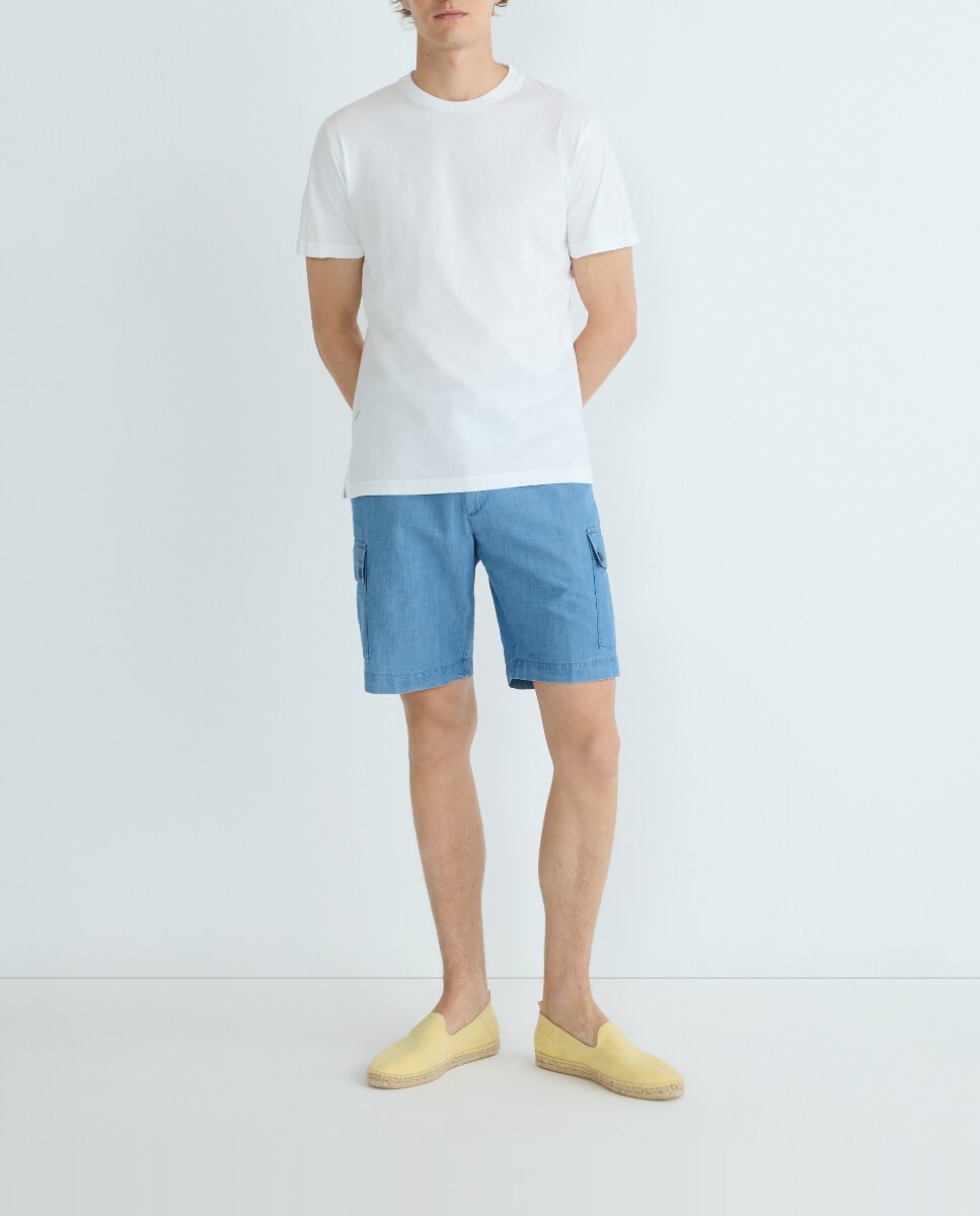 Imagen 0 de Bermuda hombre cargo regular fit chambray