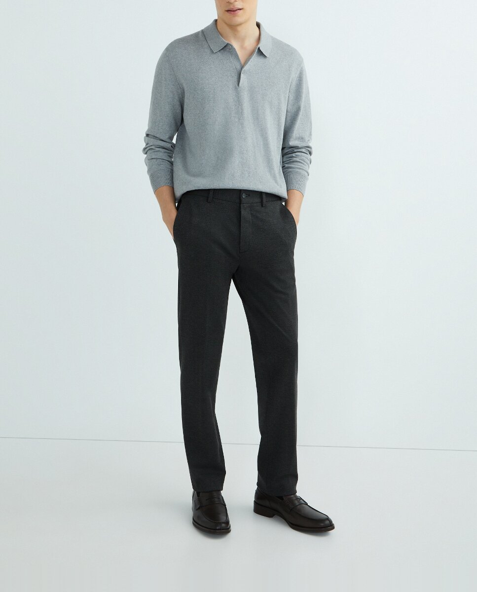 Imagen 0 de Pantalón hombre custom jogger punto espiga azul marino