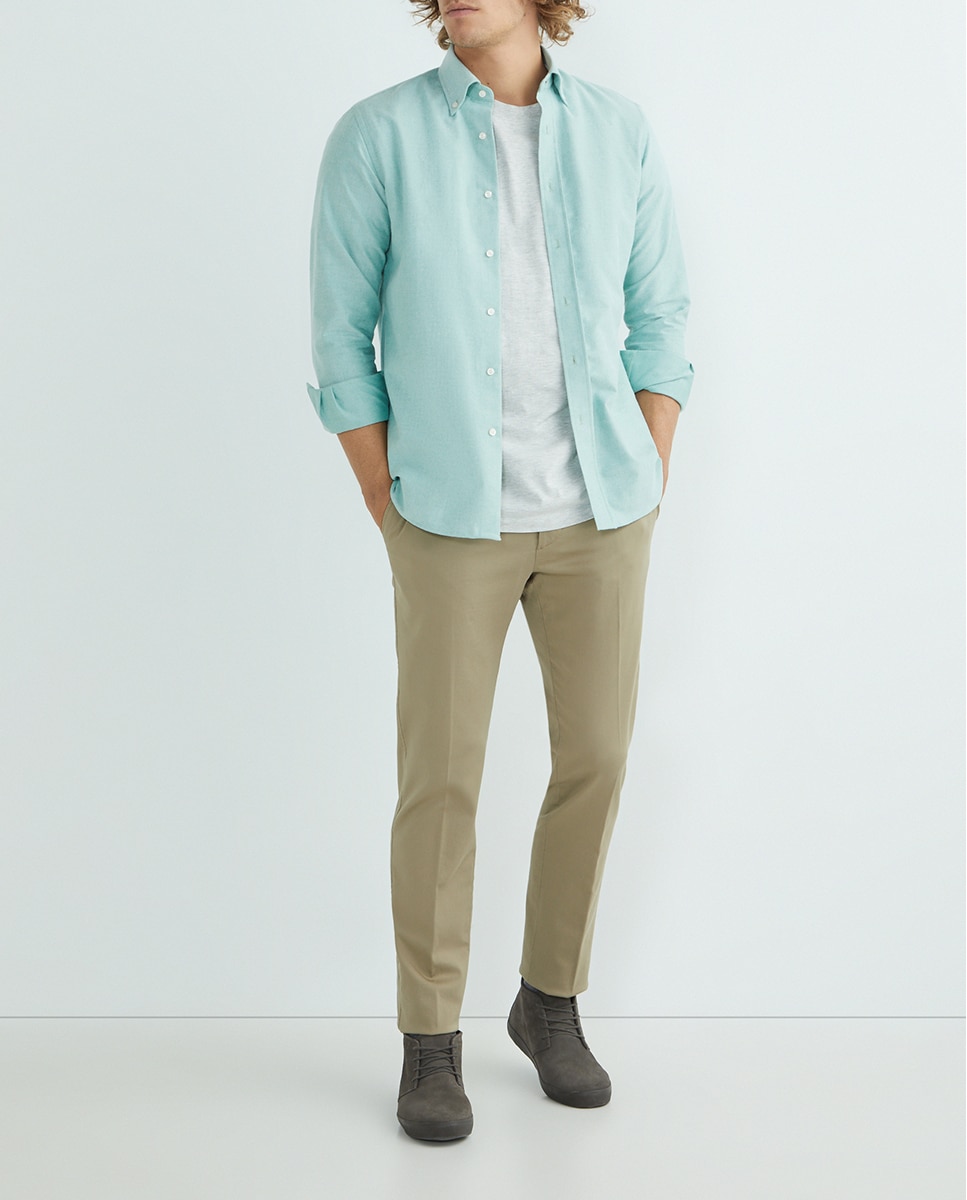 Imagen 0 de Pantalón hombre custom chino algodón beige