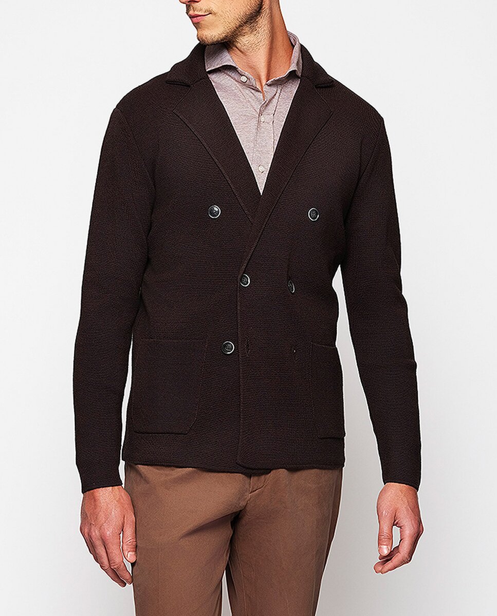 Imagen 0 de Chaqueta de hombre cruzada de botones con solapas