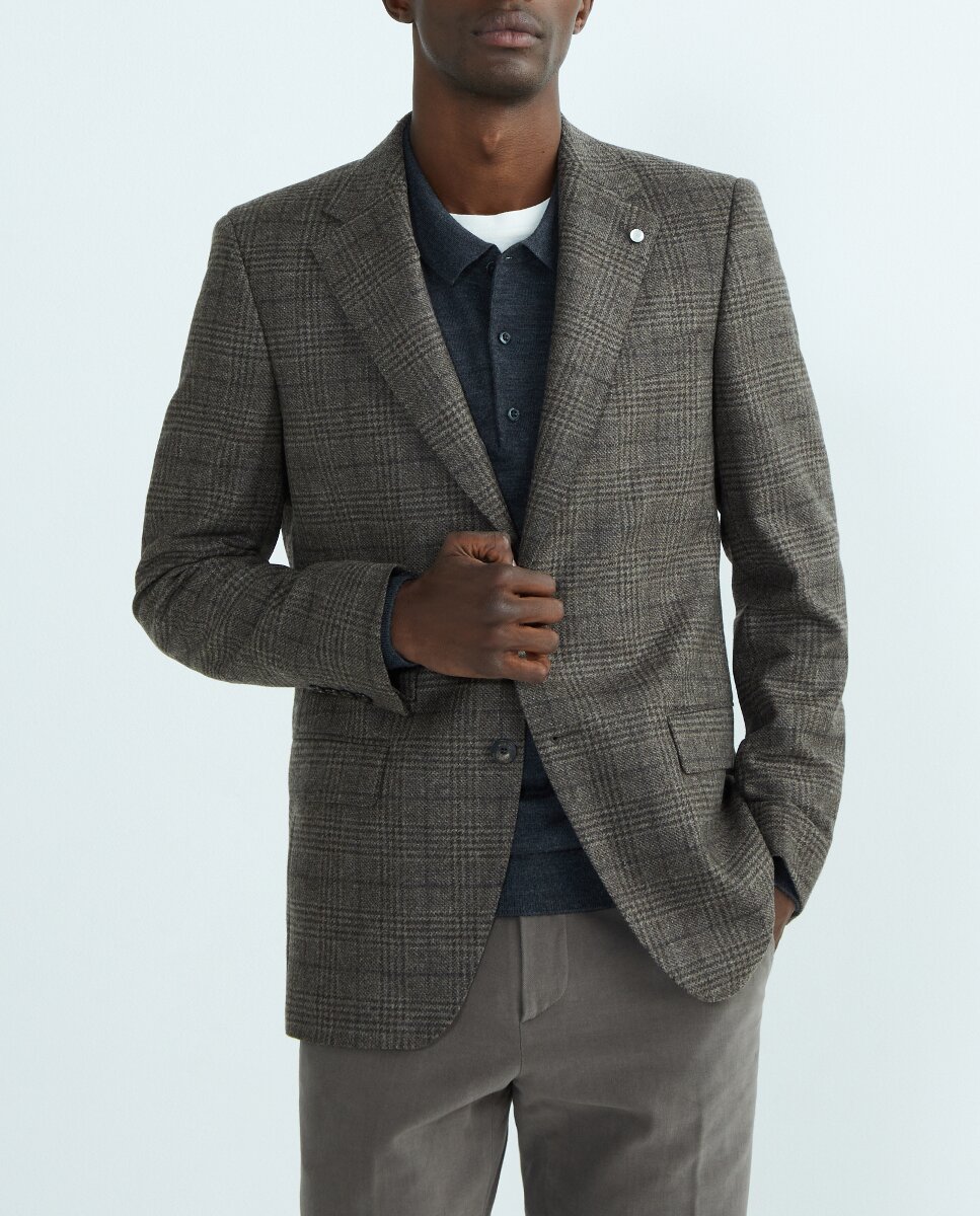 Imagen 0 de Chaqueta hombre regular cuadro