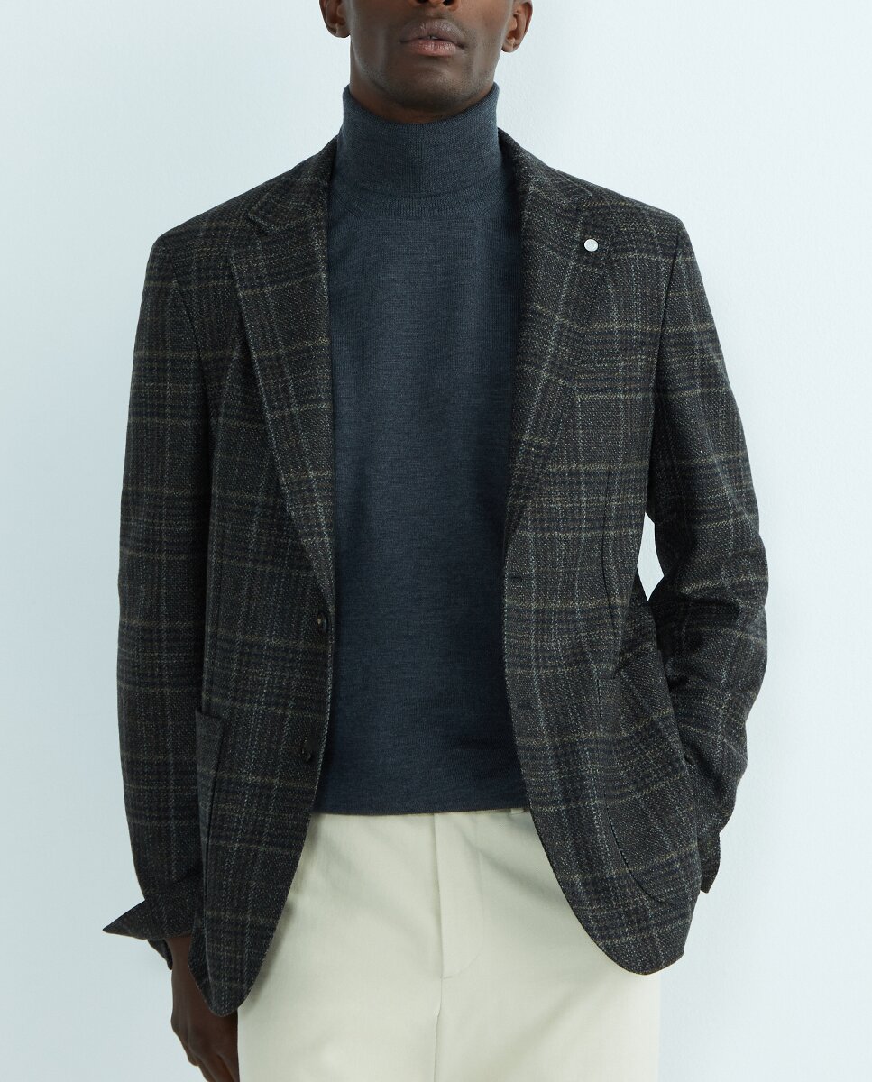 Imagen 0 de Chaqueta hombre regular cuadro gales