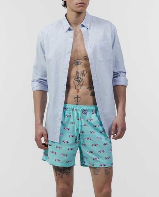 Imagen 0 de Bañador estampado gafas de hombre