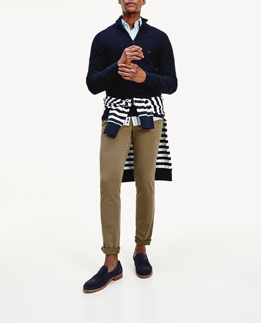 Imagen 0 de Chino de hombre regular verde tallas grandes