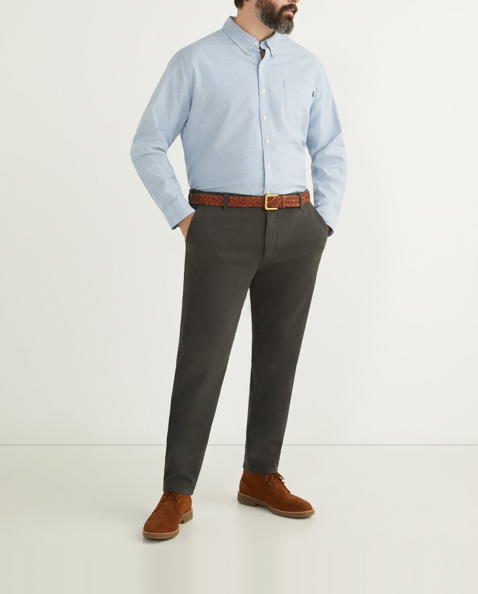 Imagen 0 de Chino de hombre Supreme Flex Slim gris tallas grandes