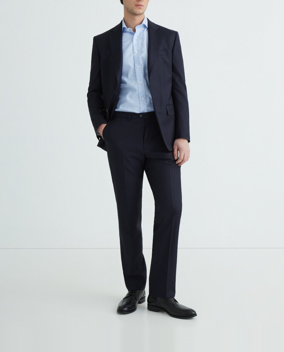 Imagen 0 de Camisa de twill de hombre classic de rayas roja tallas grandes