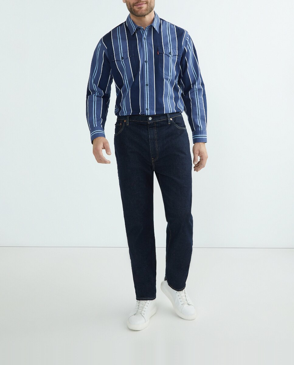 Imagen 0 de Camisa de hombre de manga larga, tallas grandes