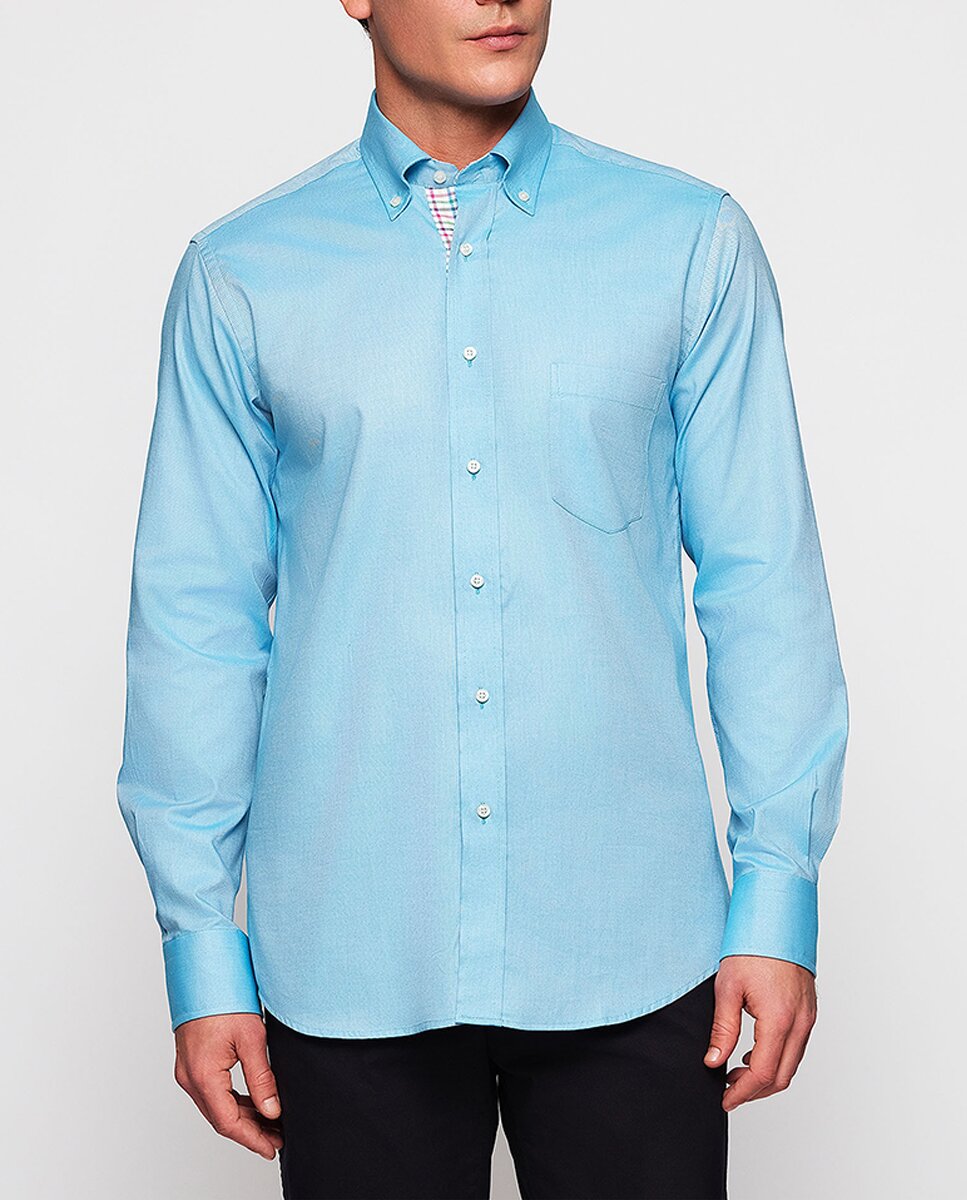 Imagen 0 de Camisa casual de hombre manga larga pinpoint Tallas grandes