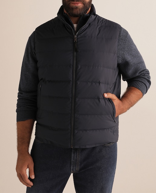 Imagen 0 de Chaleco de abrigo de hombre acolchado azul tallas grandes