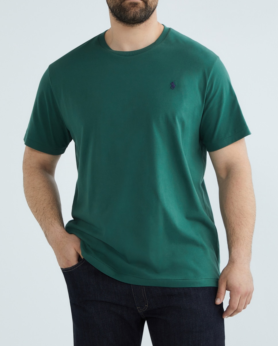 Imagen 0 de Camiseta de hombre de algodón de manga corta tallas grandes