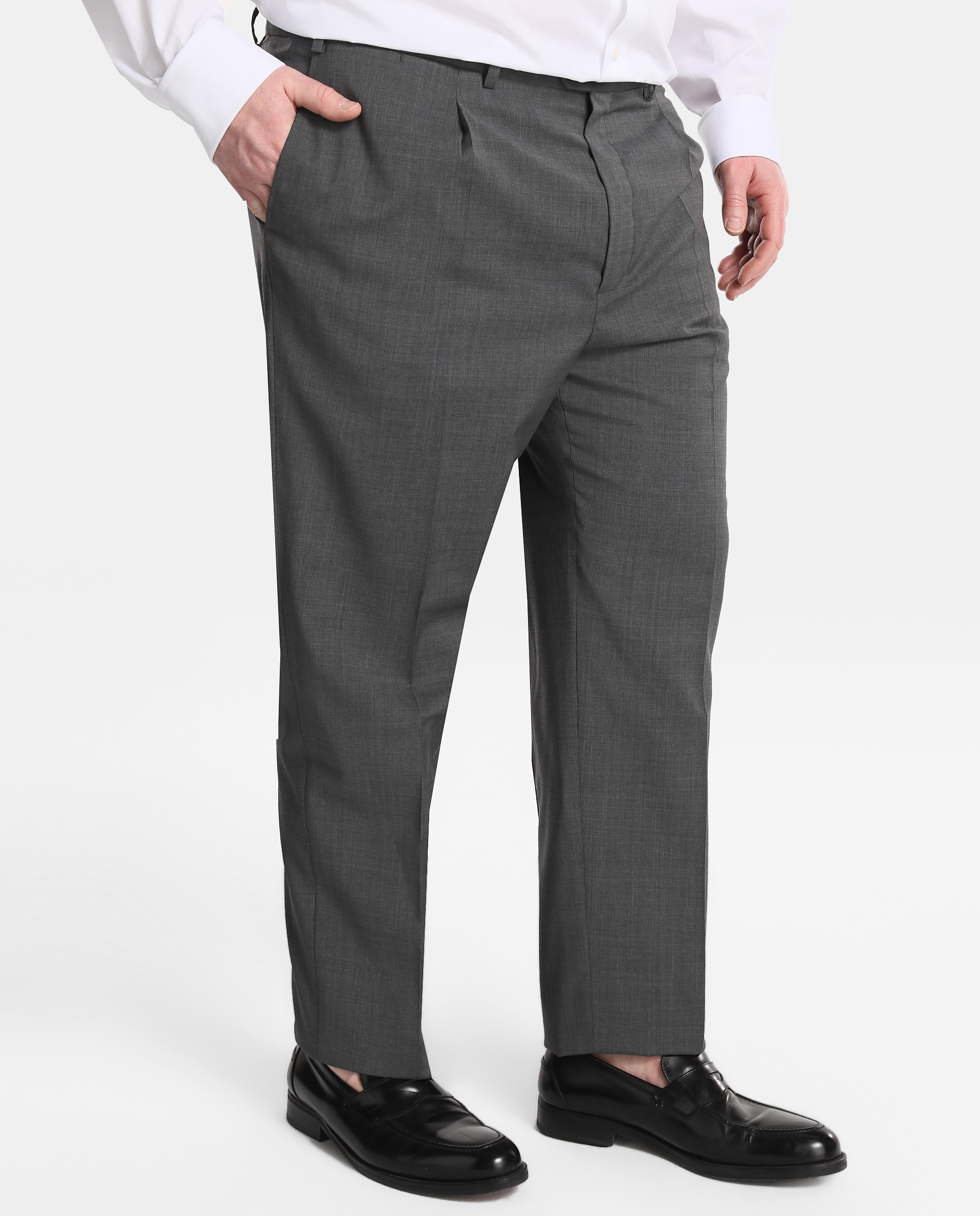 Imagen 0 de Pantalón de vestir de hombre Mirto regular gris tallas grandes