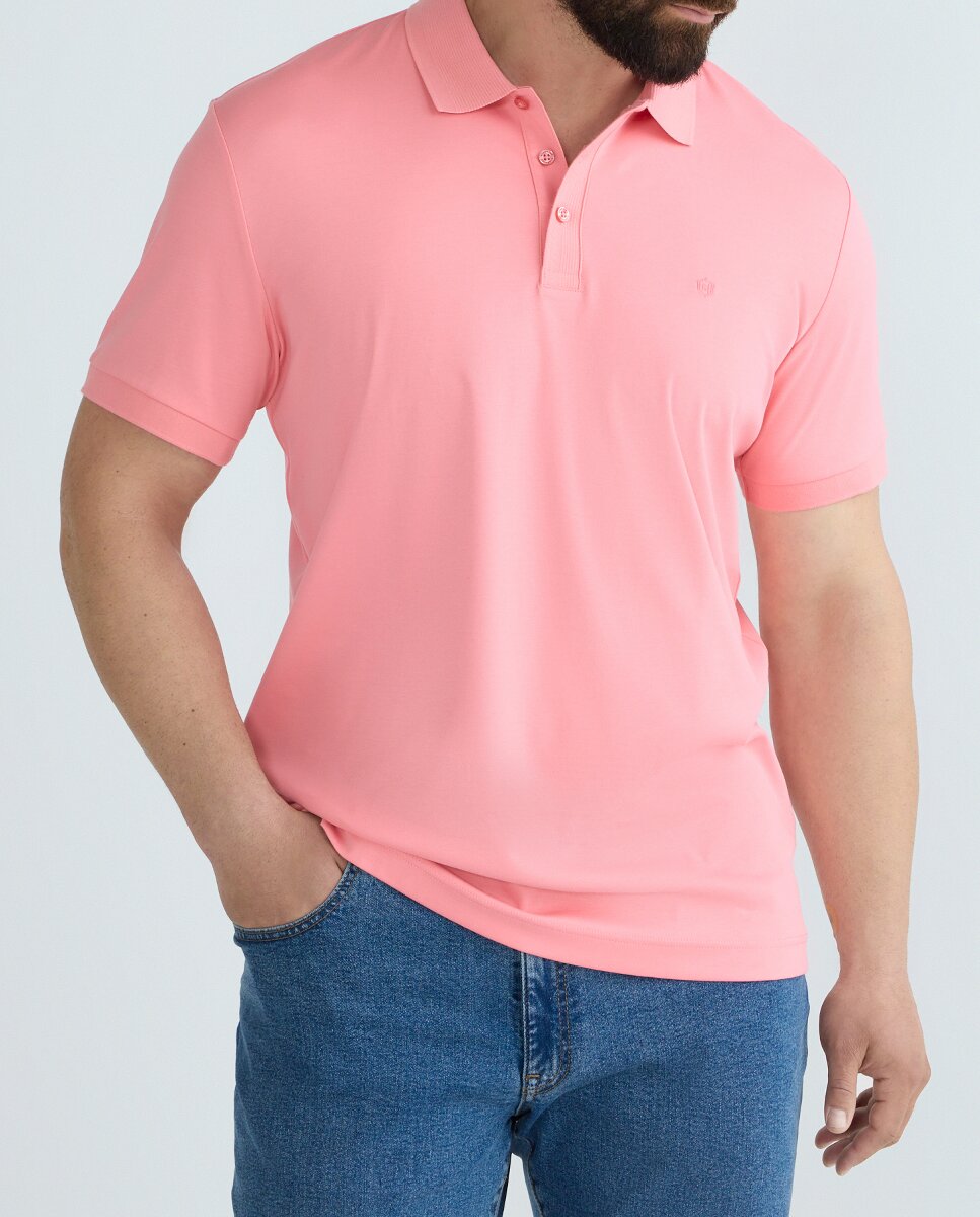 Imagen 0 de Polo manga corta interlock de hombre.