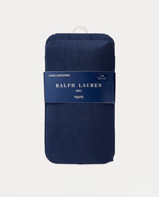 Imagen 0 de Pack de 2 leotardos de niña en azul marino