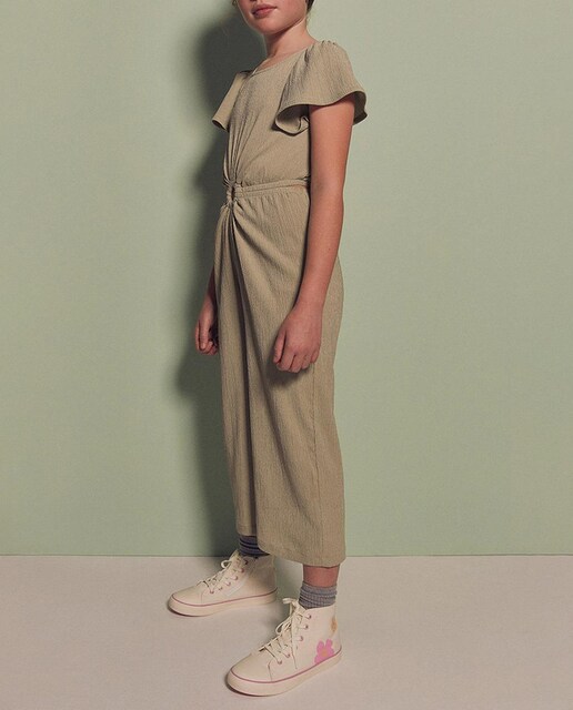 Imagen 0 de Mono tejido arrugado de niña